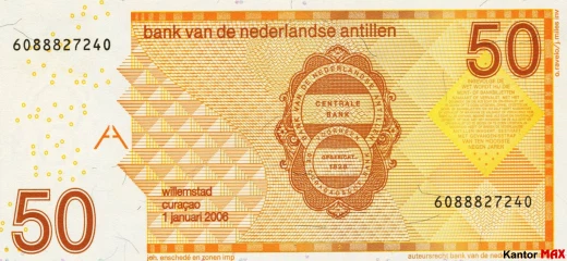 Back of the 50 Netherlands Antillean guilders banknote 2016