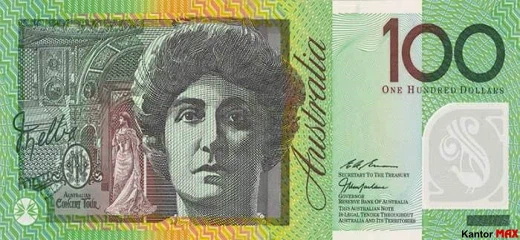 Przód 100 dolarów australijskich 1996 rok
