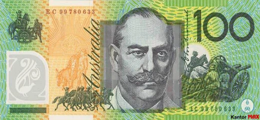 Tył 100 dolarów australijskich 1996 rok