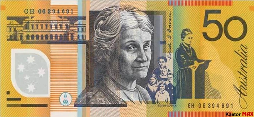 Tył 50 dolarów australijskich 1995 rok