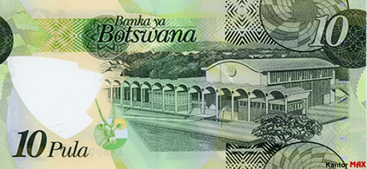 Tył banknotu 20 puli botswańskich