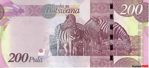 Tył banknotu 200 puli botswańskich