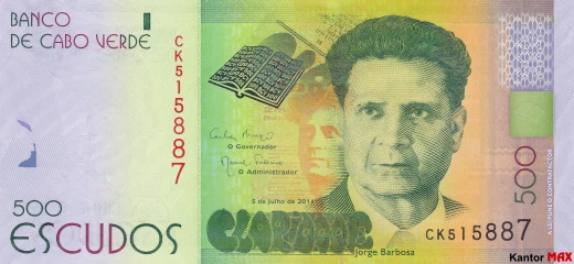 Przód 500 escudo Wysp Zielonego Przylądka 2015 r