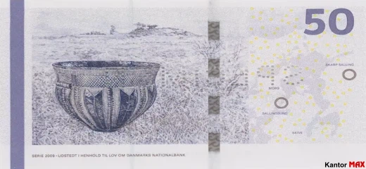 Tył banknotu 50 koron duńskich emisja 2009-2016 rok