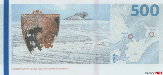Tył banknotu 500 koron duńskich emisja 2010-2016 rok - typ 1