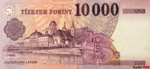 Tył 10.000 forintów węgierskich edycja 2014 rok