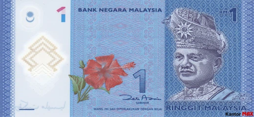 Przód banknotu 5 ringgit malezyjski emisja 2012 rok