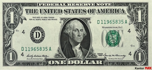 1 USD banknote 1963 - front
