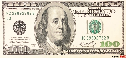 Banknot 100 dolarów USD 1996-2006 rok - przód