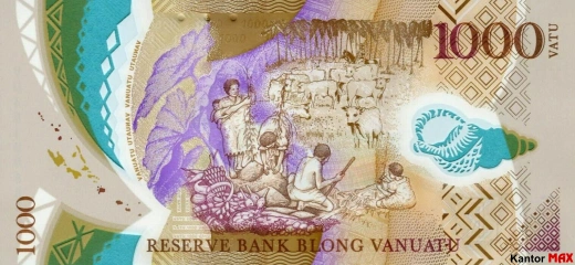 The back of the 1000 Vatu banknote, 2014-2020 edition